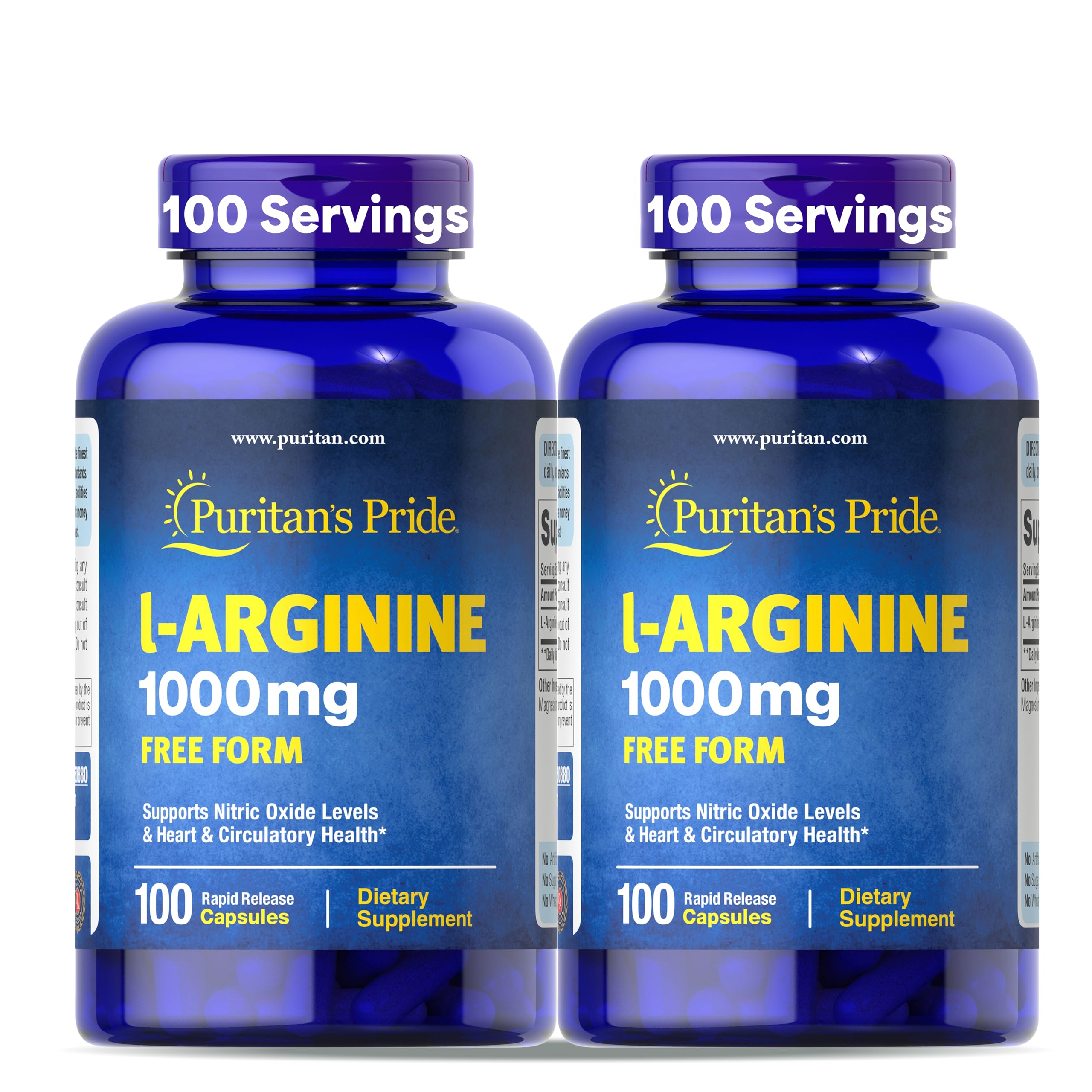 Puritan's PridePremium 1000mcg, Dietary Supplement for Bone, And Joint Health Support, 100 Day Supply, 100 Tablets, 2 Pack