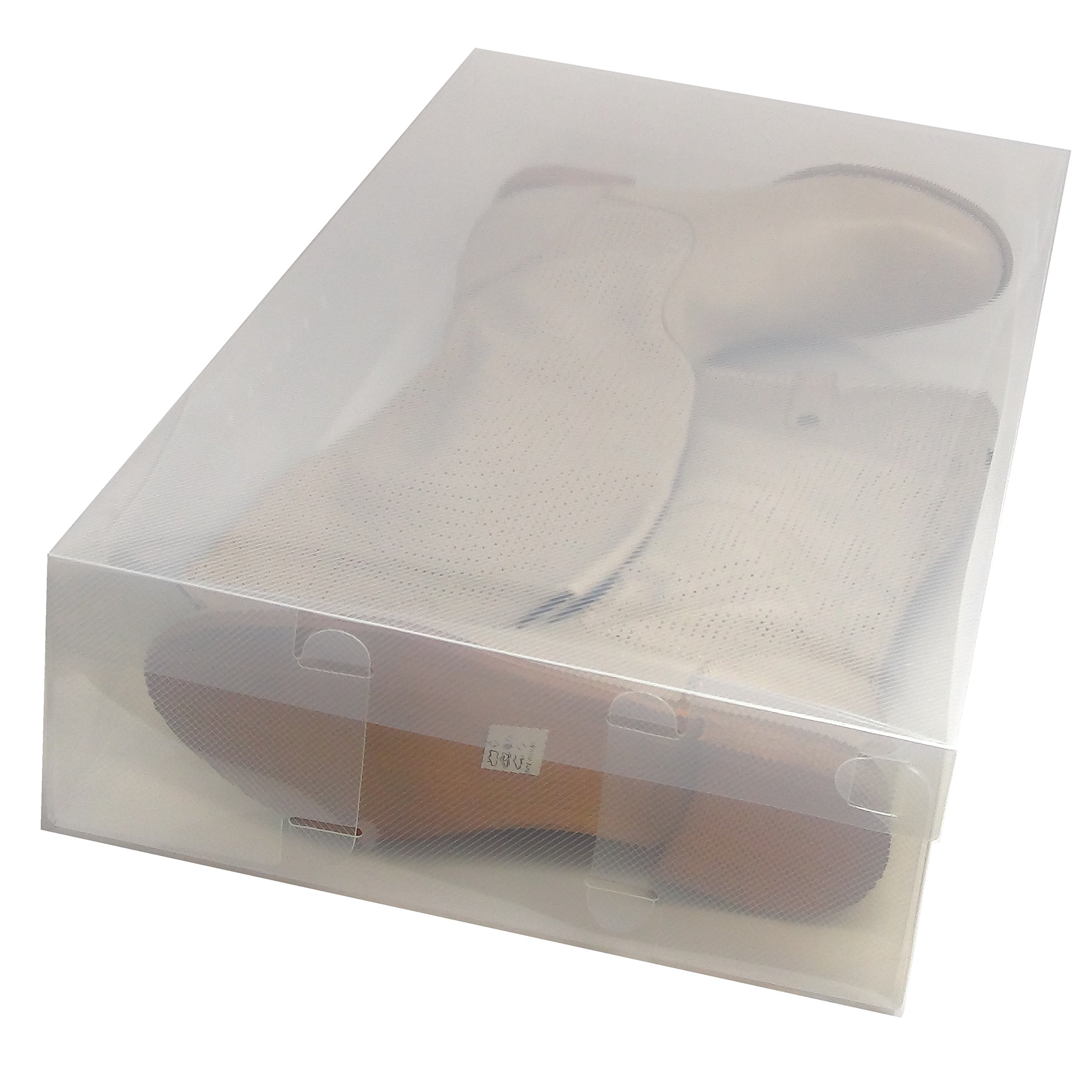 Scatole Porta Scarpe Trasparenti - Confezione Da 10, Salvaspazio, Impilabili