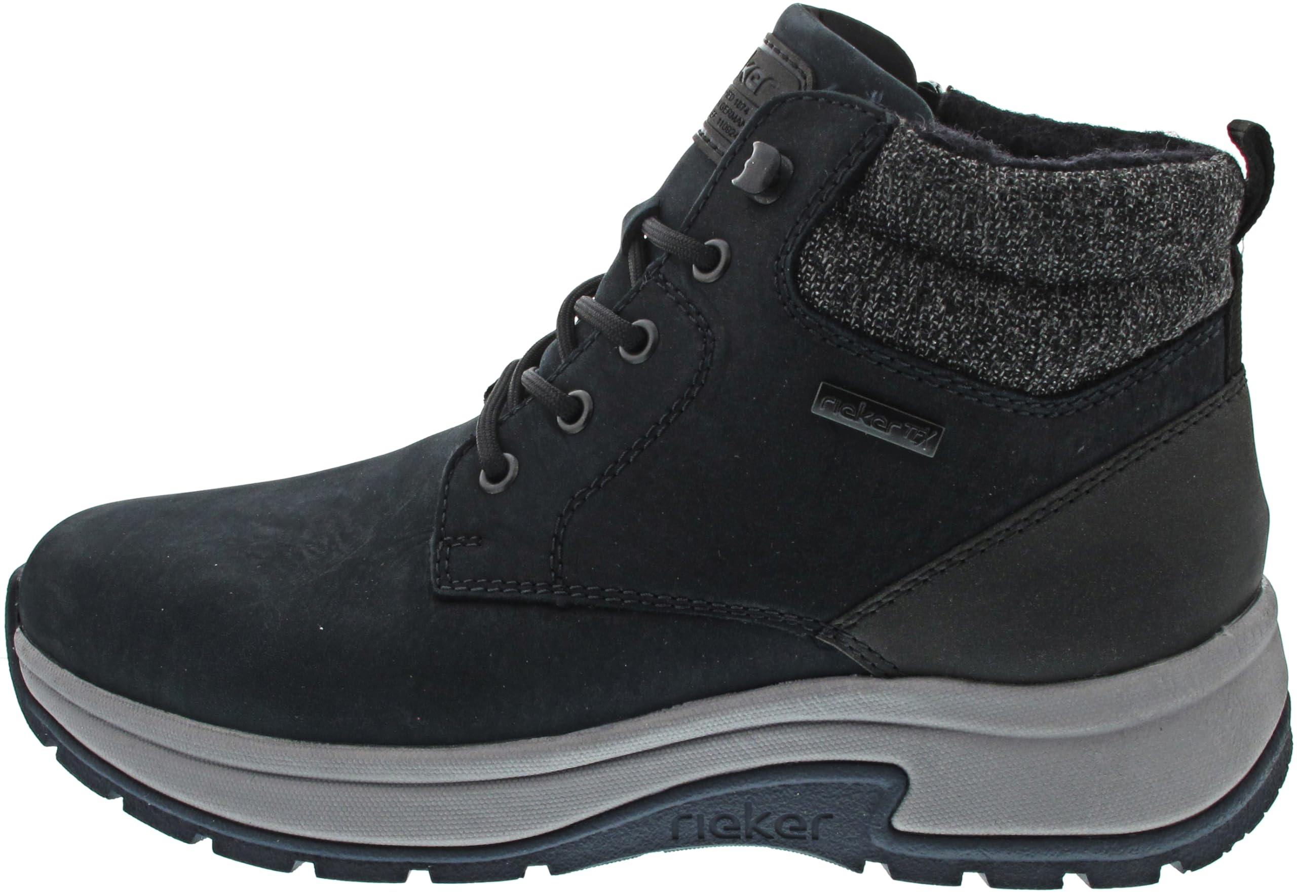Rieker Men's 11004 Lace-up Boots, Blue, 10.5 UK