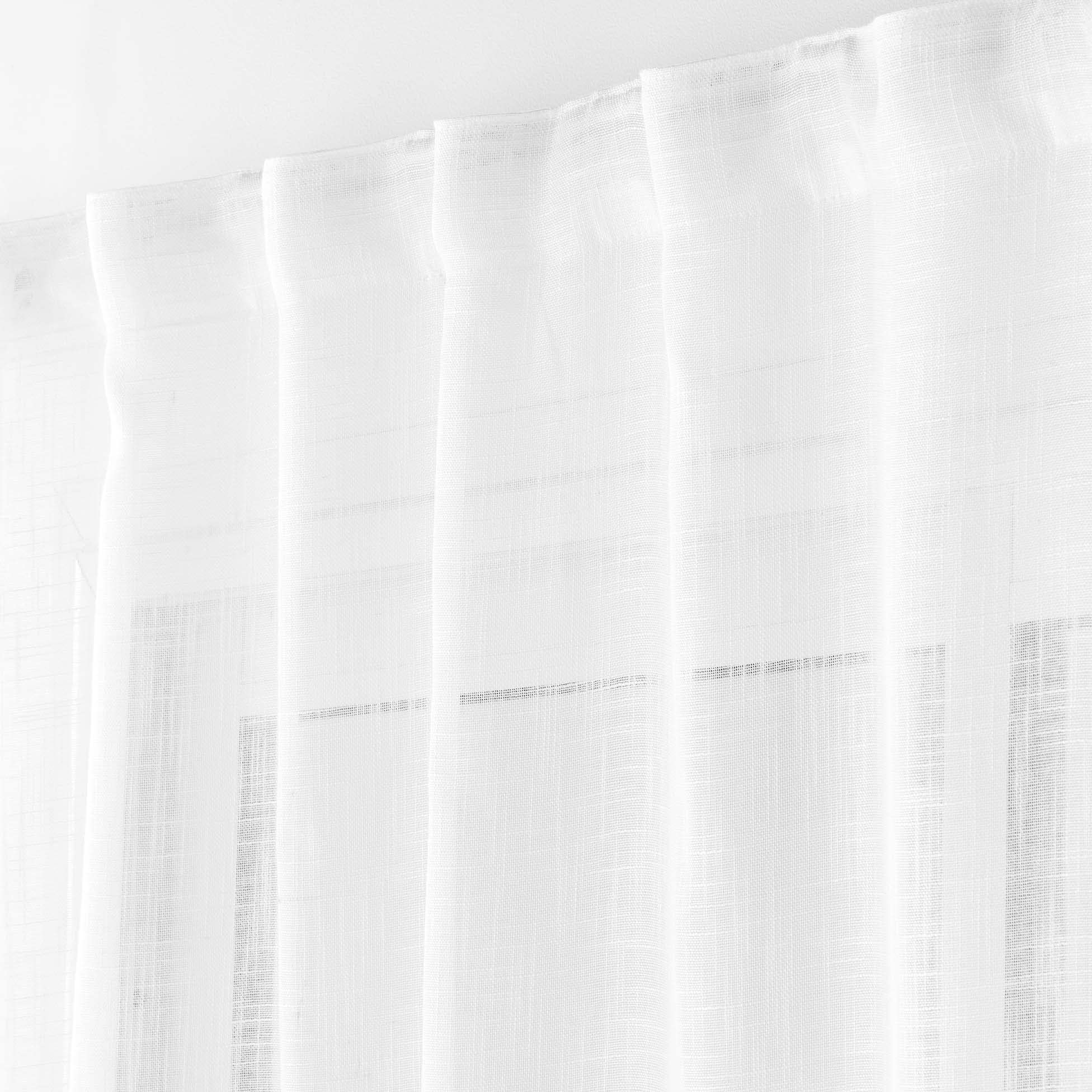 Douceur d'Intérieur, Haltona 140 x 240 cm Linen Look Curtain with Concealed Loops - White, W 55.1" x L 94.5" (1 Panels) - Image 4