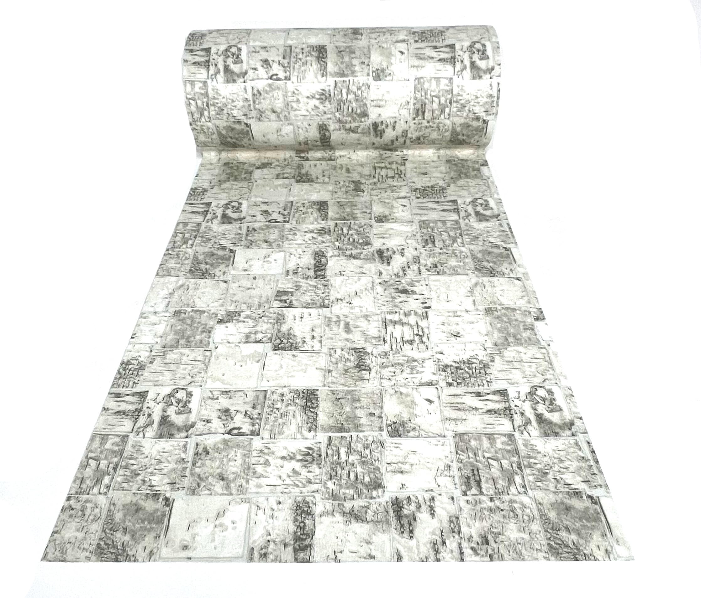 De'Carpet Vinilo PVC A Medida Alfombra FÁCIL Limpieza Antideslizante VINILICA Piedra (65 CM Ancho) (1 Metro)