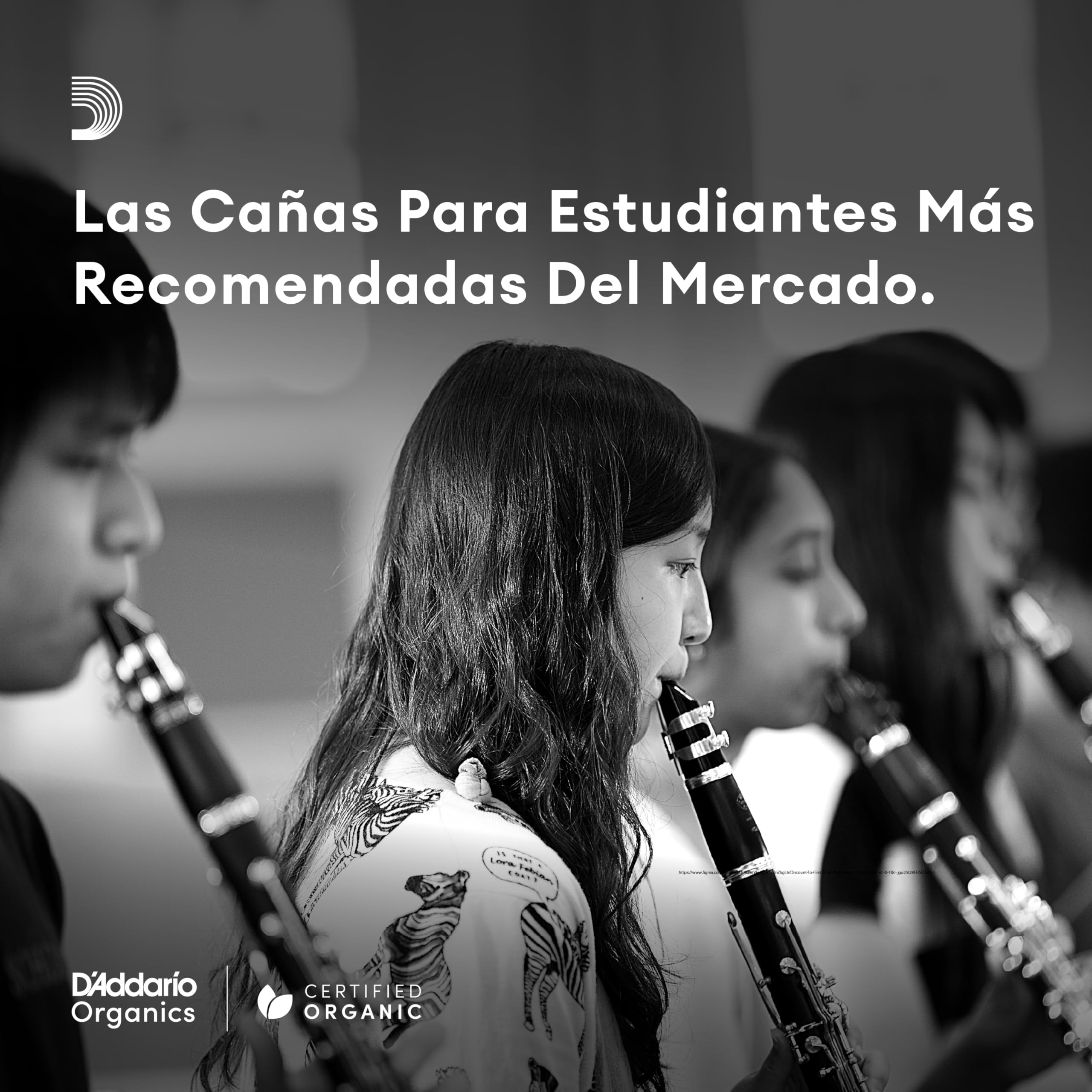 Cañas D'Addario Rico para saxofón barítono, fuerza 2.5, paquete de 25