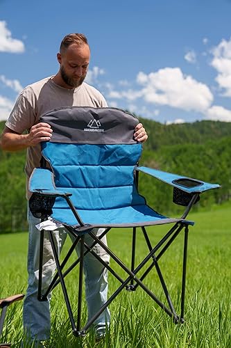 Miniatura 5 de MOUNTAIN SUMMIT GEAR Caddis Sports - Silla de camping estándar acolchada con asiento y respaldo acolchados para campamento, senderismo, mochilero,