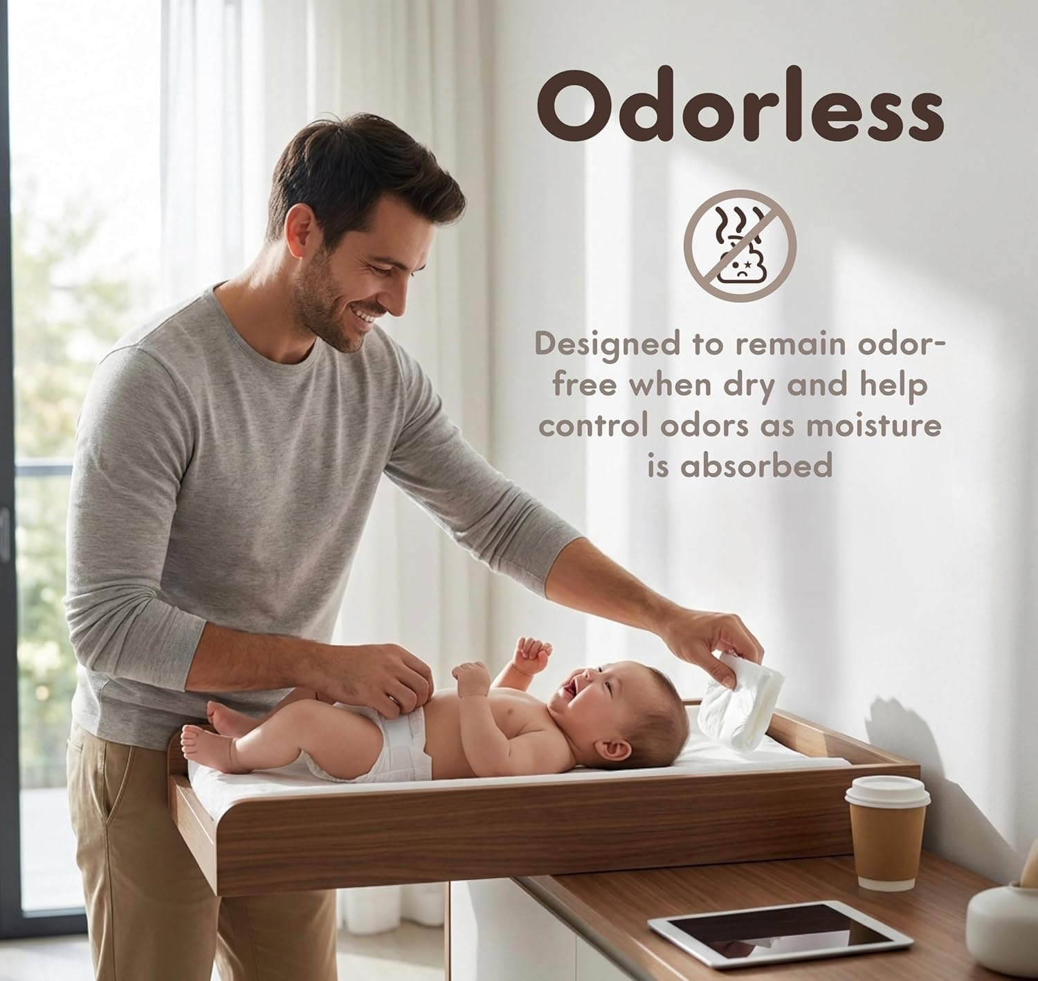 MANEKI BABY Diapers, Size 2 (9–18 lbs), 132 Count, Super-Soft, Ultra-Thin & Highly Absorbent, Hypoallergenic, Fragrance-Free for Sensitive Skin, Breathable, Day & Night Leak Protection (Pack May Vary) - Image 9