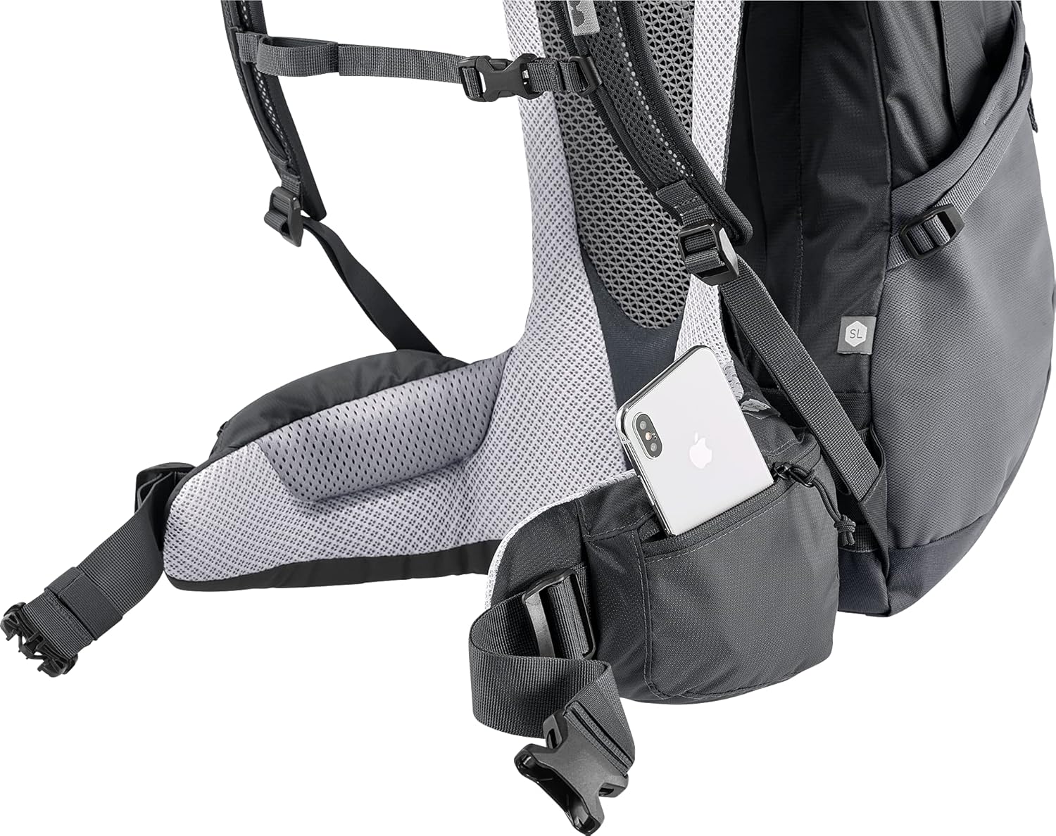 Deuter Women's Futura Pro 34 SL Hiking Backpack With Women's Fit - Black-Graphite