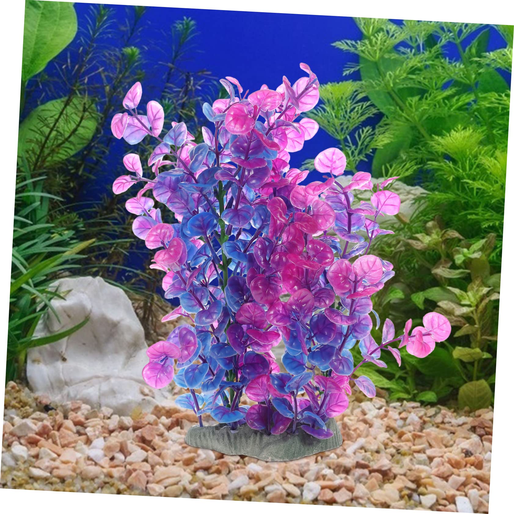 Sosoport 2St Aquarienlandschaft Gras Terrasse Künstliche Aquarienpflanze Pflanzen Tank kunstpflanze kunstplflanze künstliche Pflanze für Aquarium künstliche Pflanze selber Machen Plastik