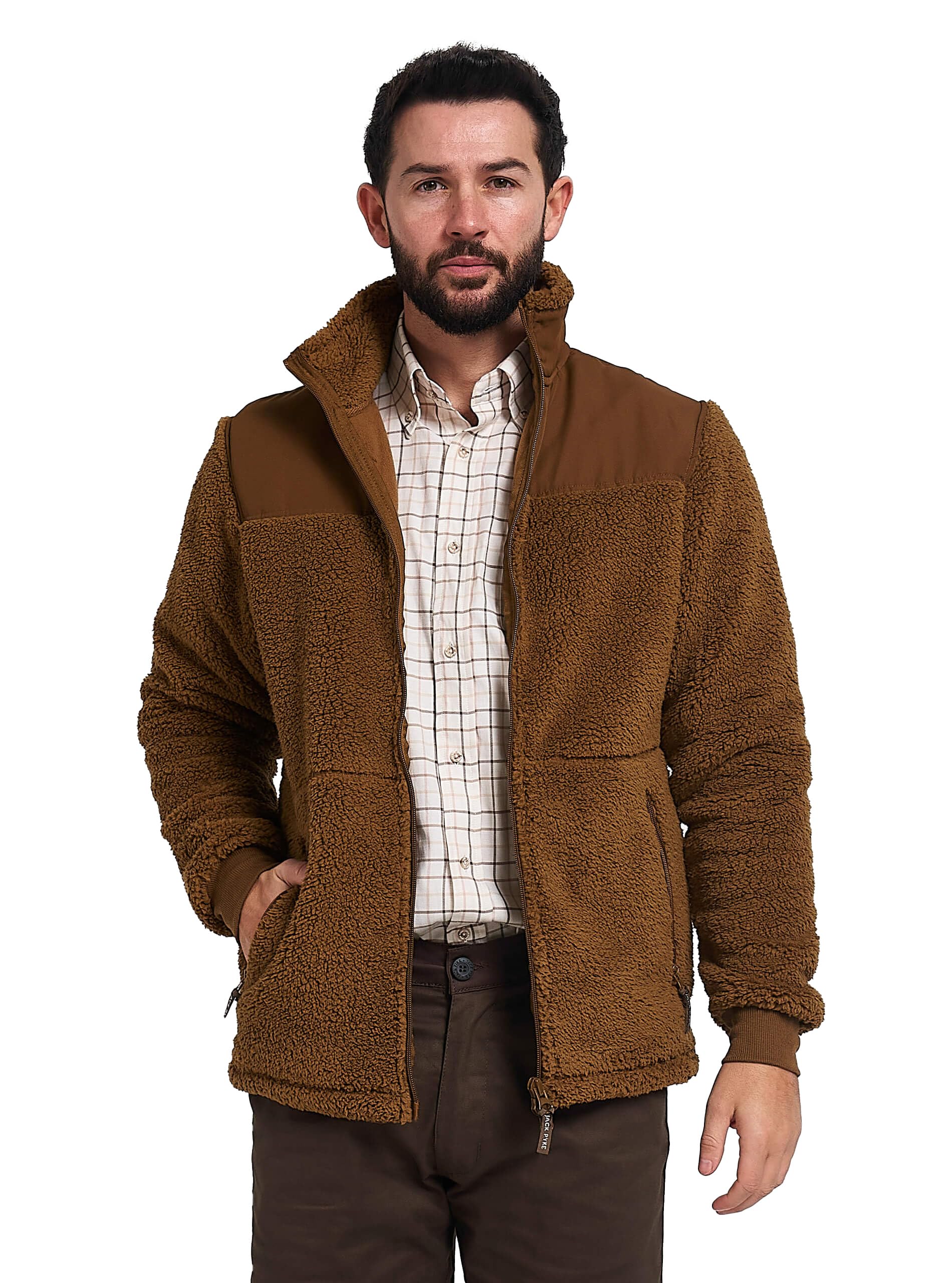 Jack Pyke Men's Camel Sherpa Fleece Jacket Gen2 XX-Large