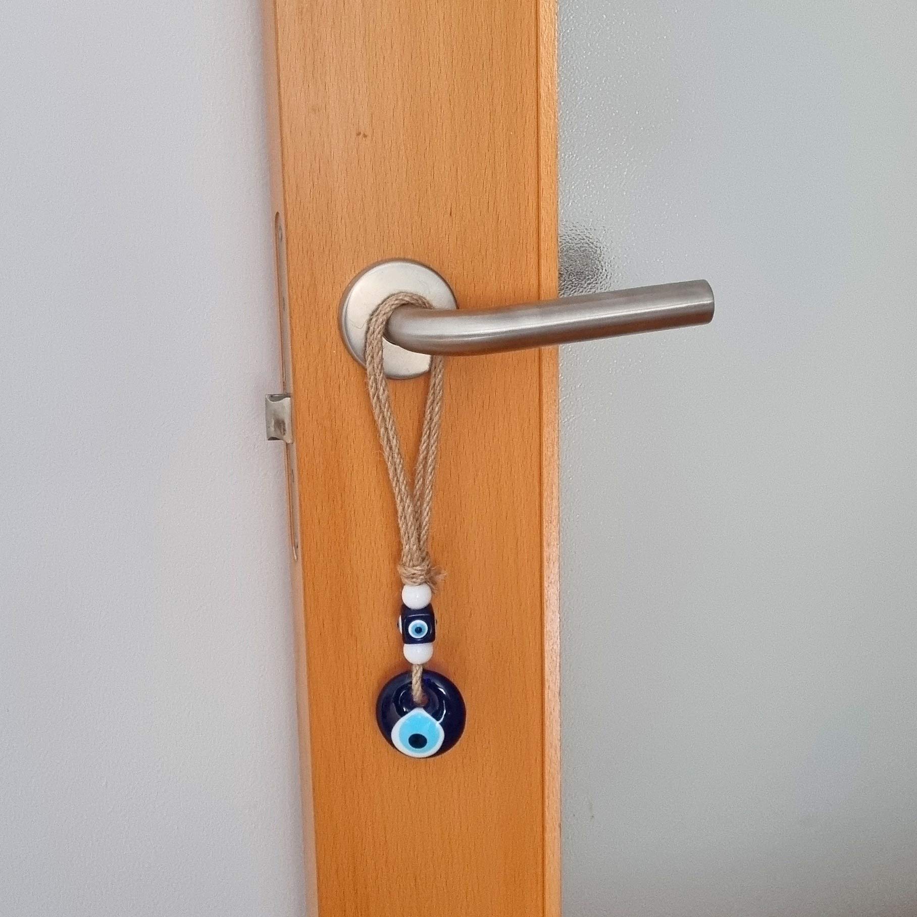 Ornamento Da Parete Occhio Turco Con Jude - MYSTIC JEWELS, Portafortuna Blu 12 Cm, Confezione Regalo