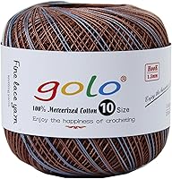 Vista 150 de golo 24 bolas hilo de ganchillo tamaño 10 hilo para tejer a mano hilo de ganchillo 10-24-1
