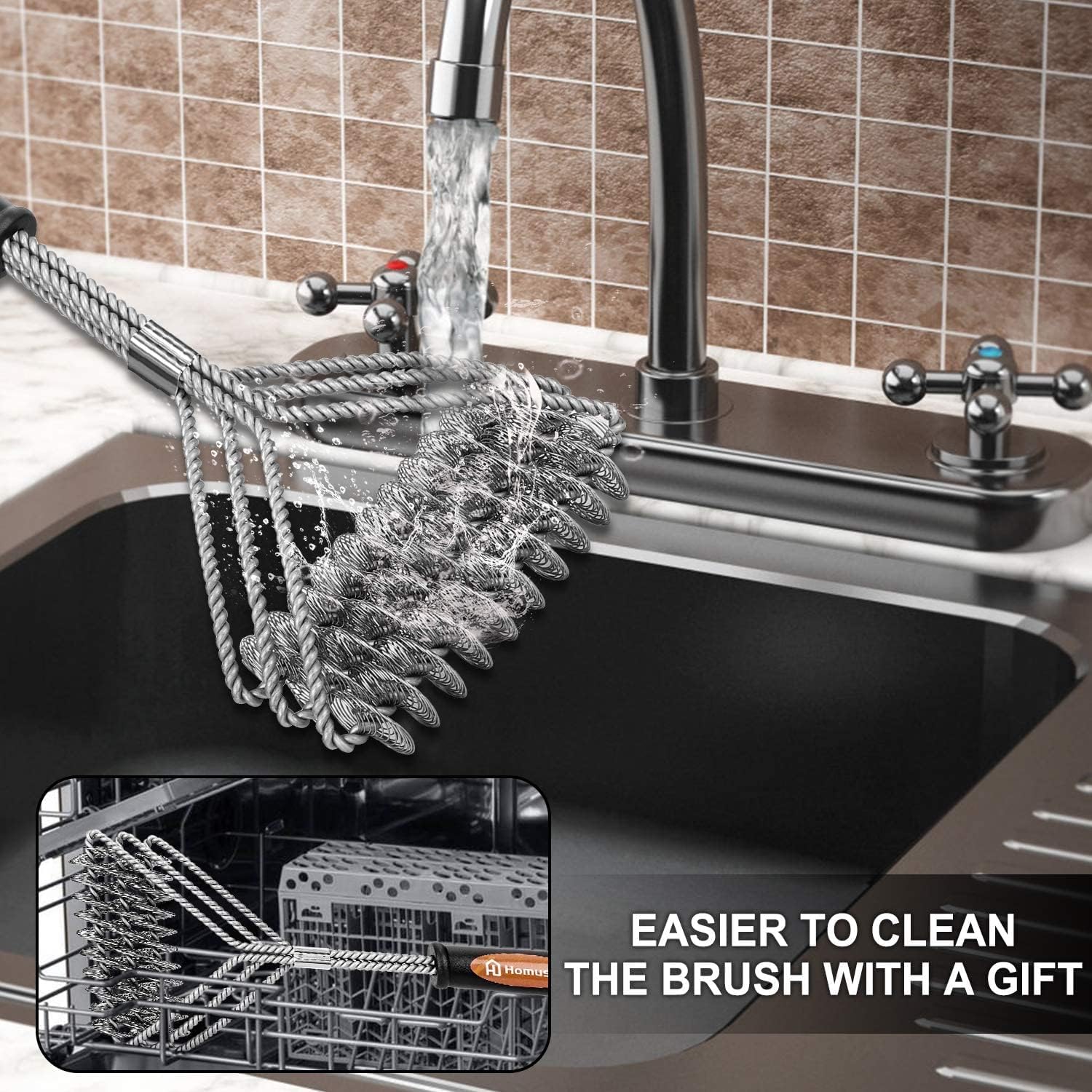 Grill Brush and Scraper, Best BBQ Cleaner, Perfect Tools for All Grill Types, Including Weber, Ideal Barbecue Accessories image 2