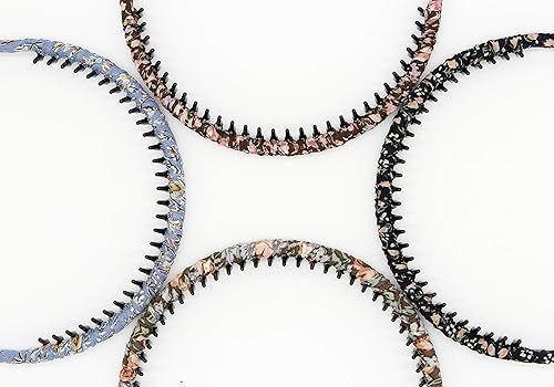 Vista 36 de Diademas negras de moda para mujer, accesorios para el cabello, bandas para la cabeza para el cabello corto, bandas antideslizantes para el cabello