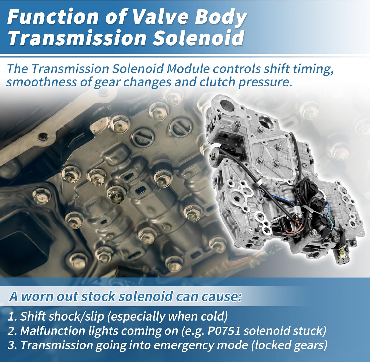 TR690/163740A Transmission Control Unit TCM TCU Valve Body Solenoid for Subaru Legacy Outback Forester Legacy 2.5L 31706AA031/31706AA032/31706AA033/31706AA030/31706AA030