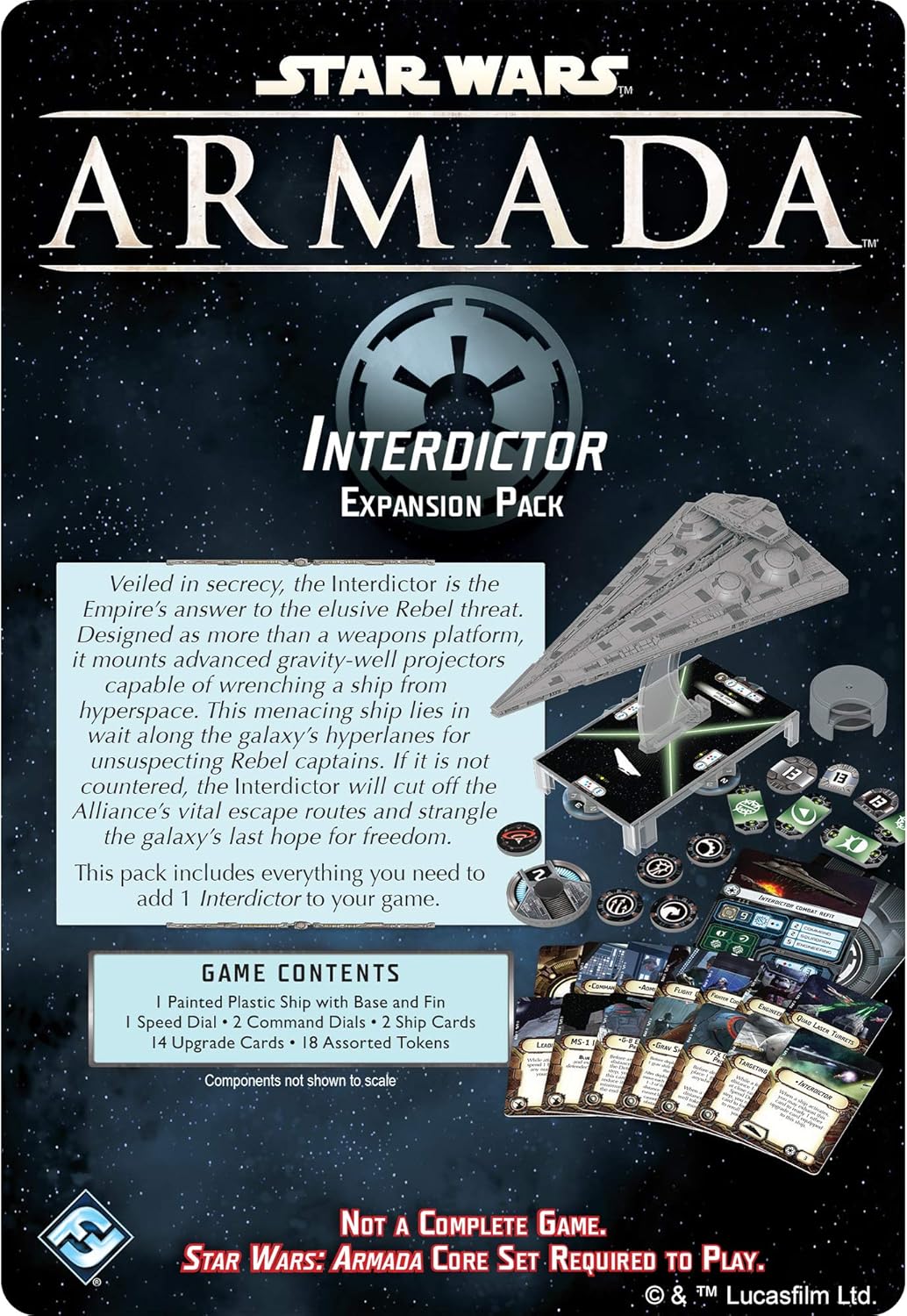 Star Wars Armada Interdictor Class Star Destroyer EXPANSION PACK | Miniatures Battle Game : Arts, Crafts & Sewing