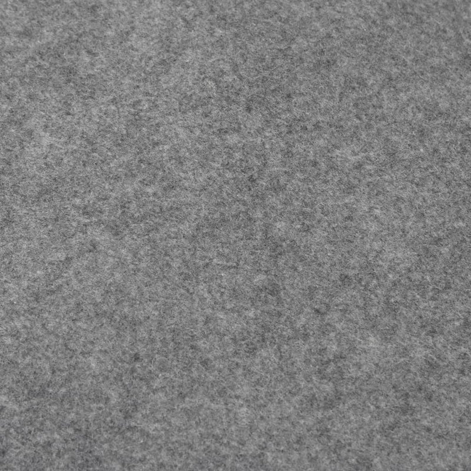 Homgoday Tapiz de Suelo Piscina geotextil poliéster Gris Claro 500x250cm Cubiertas para Piscina Casa y jardín
