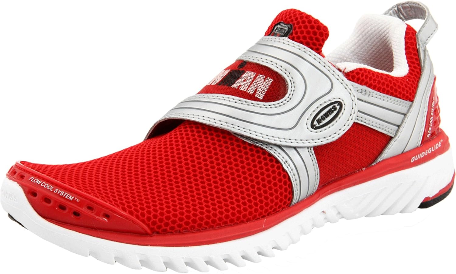 Amazon.com | K-Swiss Women's Blade-Light Race Running Shoe,True Red/Silver/Black Ironman,6.5 M 