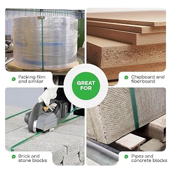 IDL Packaging 5/8 x .035 x 4000' Polyester (PET) Strapping Roll of 16 x 6 Core Size, 1400 lbs Break Strength, Green - UV, Water, and Rust Resistance - Affordable and Lightweight Poly Strapping