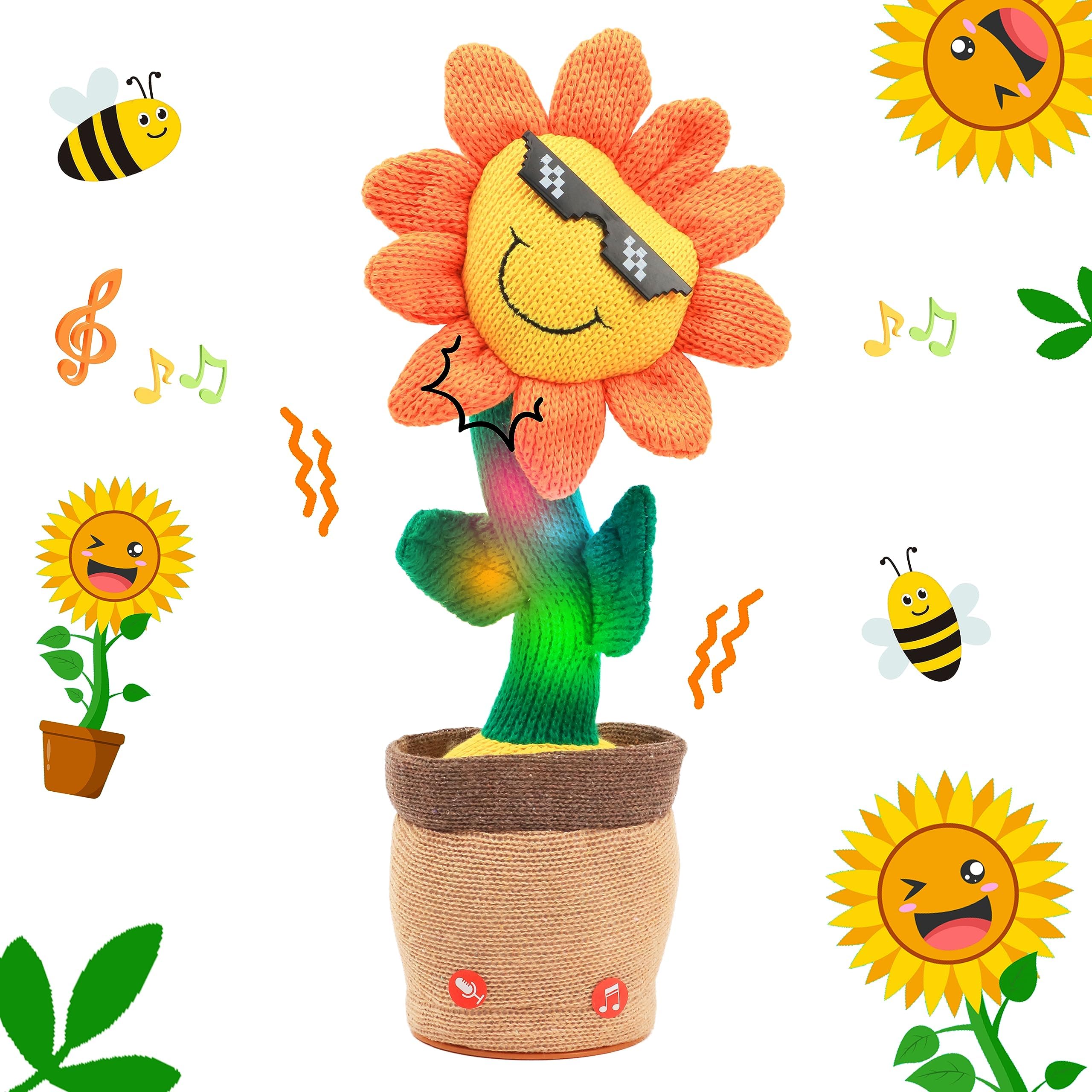 Amazon.com: Easfan Dancing Sunflower Singing Talking Shaking