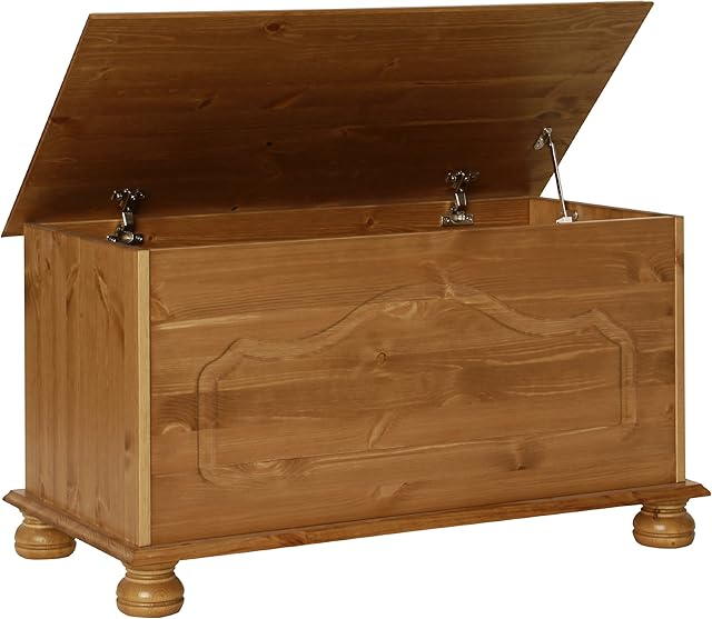 Furniture To Go Blanket Box, Antique Pine, 45 x 83 x 42 cm