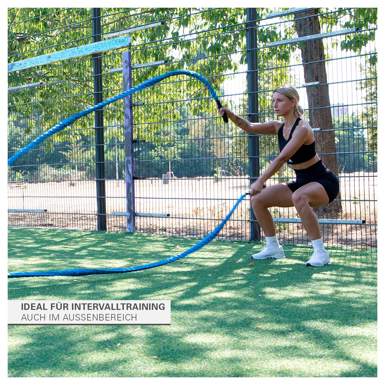 Sport-Tec Fitness Tau Trainingsseil Schlagseil Battle Rope Schlangenseil