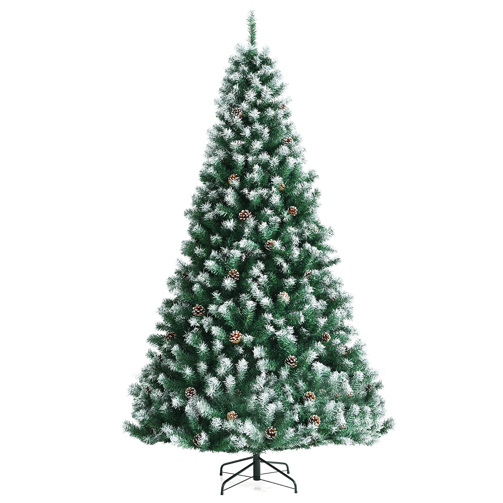Buy Goplus 6ft PreDecorated Christmas Tree, Artificial Hinged Unlit