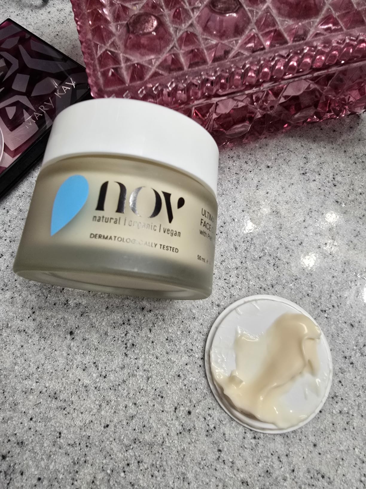 NOV natural organic vegan NOV Ultimate Face Cream - Face Moisturizer for Collagen Boost - Anti Aging Moisturizer Cream for Firming, Hydrating, Replenishing Skin - 1.69 oz