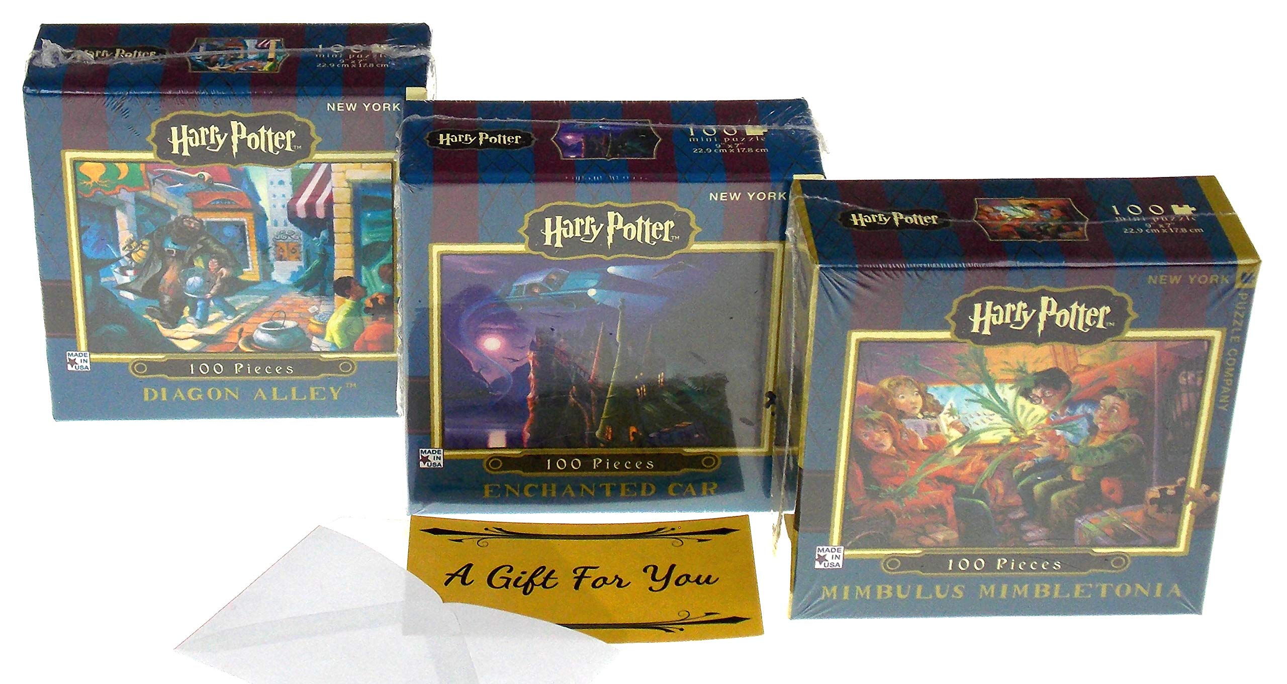 Harry Potter Enchanted Car, Diagon Alley & Mimbulus Mimbletonia Mini 100  Piece Jigsaw Puzzle Bundle - New York Puzzle Company : Amazon.com.au: Toys  & Games