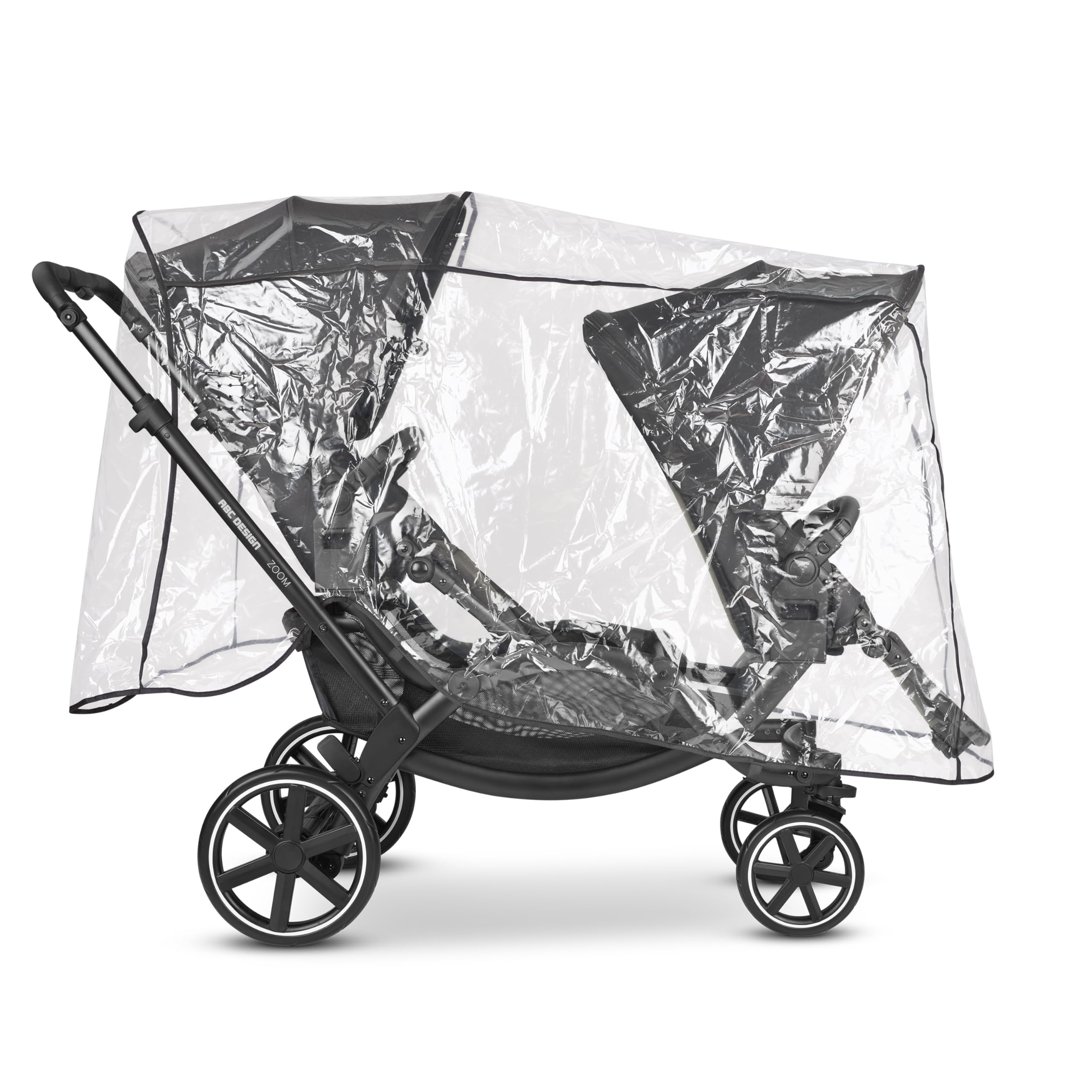 ABC Design İkiz Bebek Arabası Yağmurluk - İkiz Bebek Arabası Yağmurluğu (ABC Design "ZOOM" ile uyumlu)