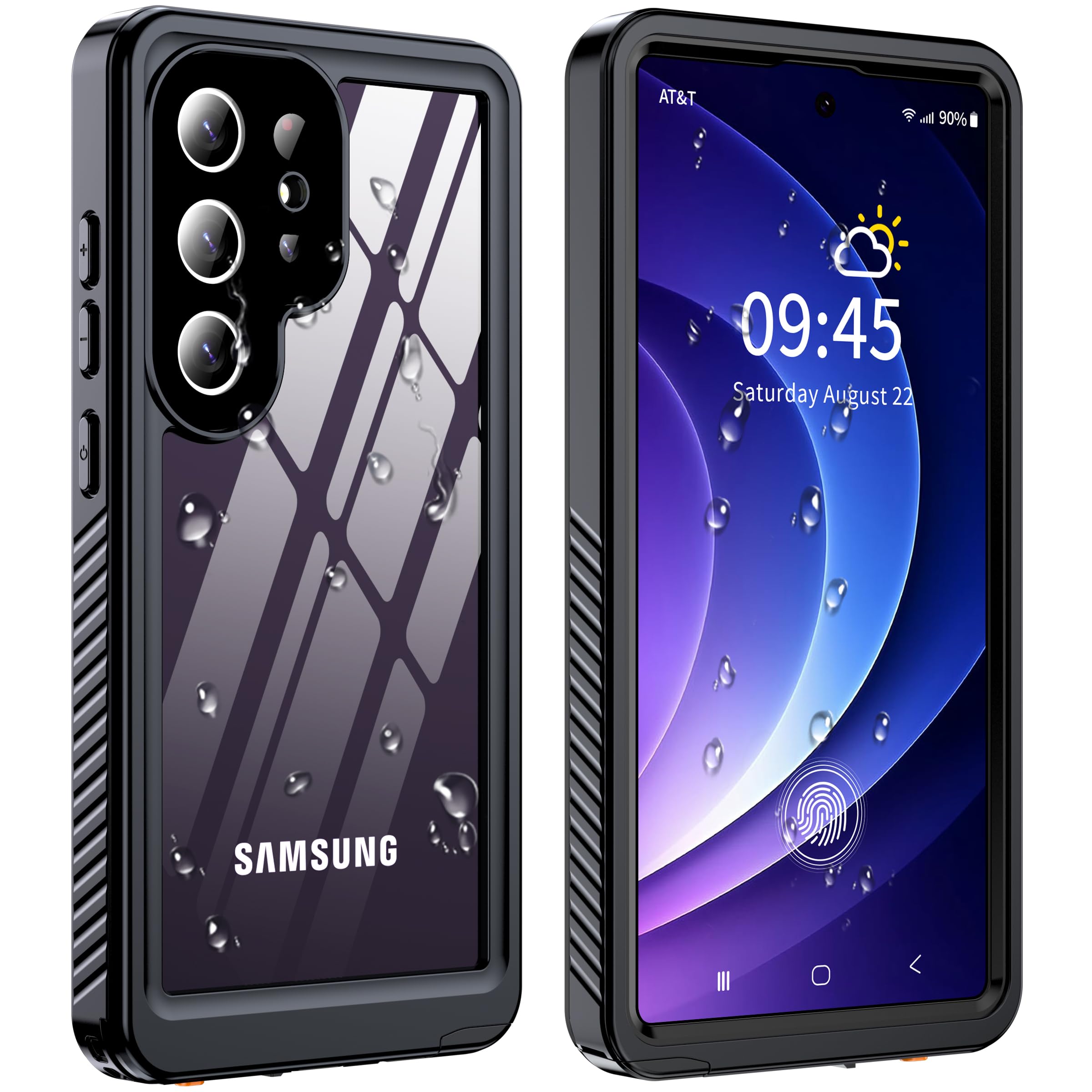 GOLDJU for Samsung Galaxy S25 Ultra Case Waterproof,IP68 Waterproof Dustproof Case with Built-in Screen Protector, Full Body Protective Phone Cover