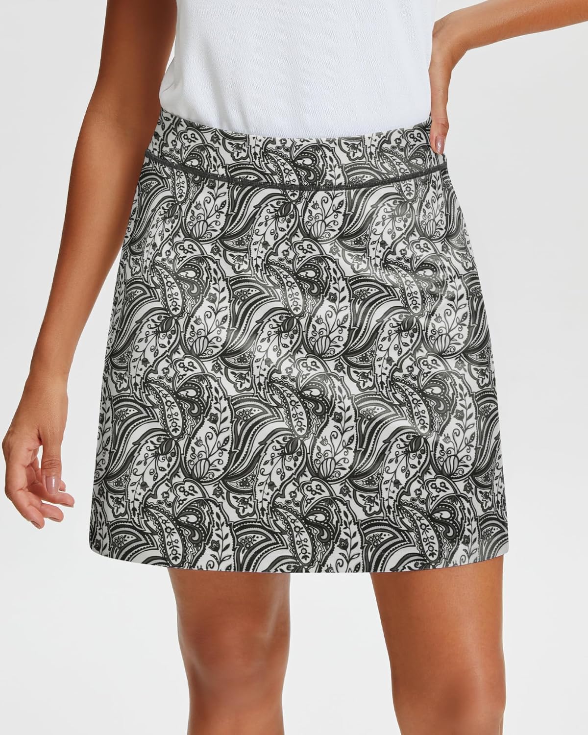 Stelle Women's Athletic Skorts 17" Golf Skirts Inner Shorts Tennis Skort with 2 Pockets Running Sports Pickleball Skirt - Image 2