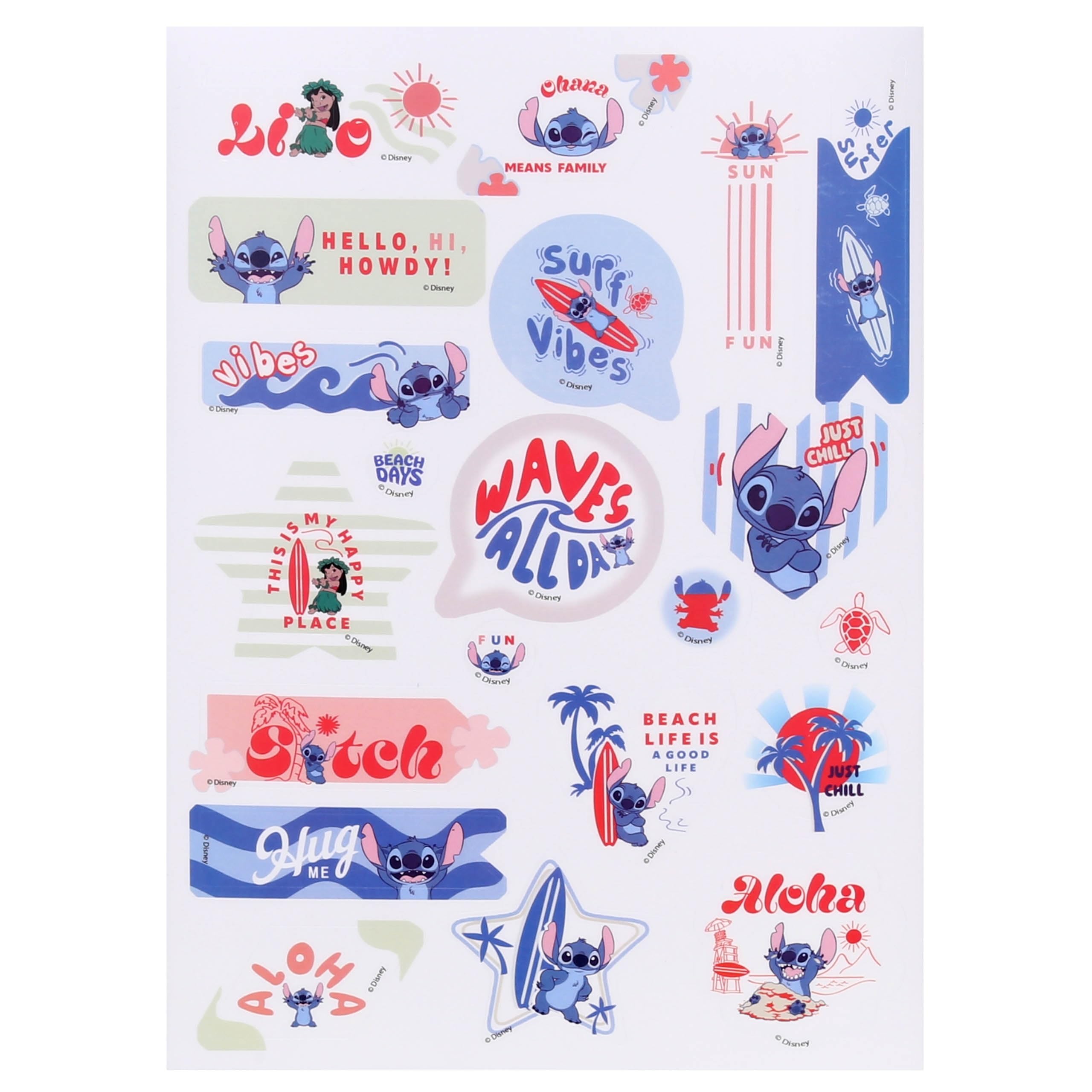 Disney Stitch Transparent Stickers for Decoration Reusable Set 63 Pieces (B) - Image 3