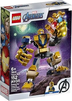 LEGO Marvel Avengers Thanos Mech 76141 Cool Action Building Toy for Kids with Mech Figure Thanos Minifigure, New 2020 (152 Pieces)