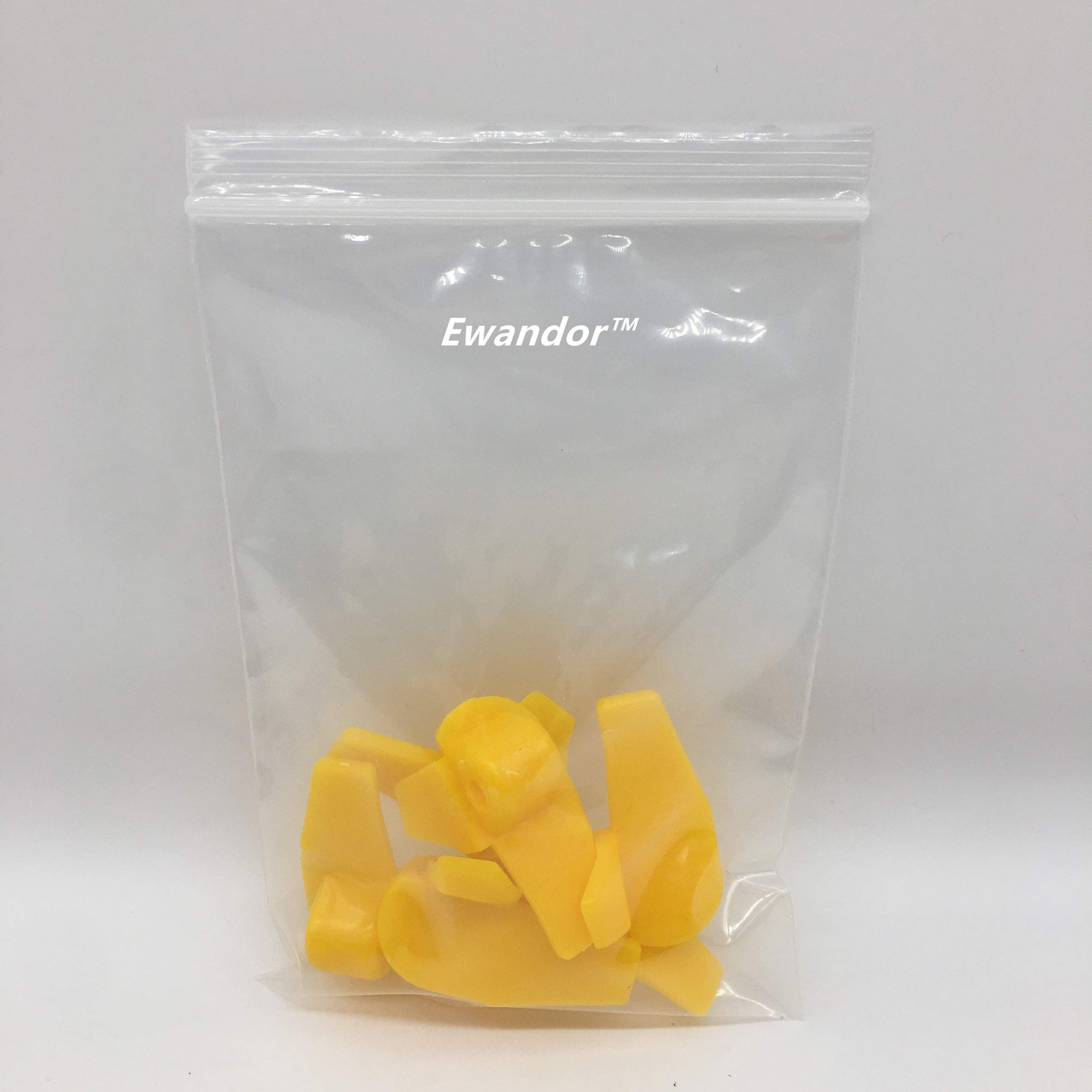 Caso 2 Paquetes, 6pcs / Pack, Cambiador de neumáticos inserción de plástico | Rueda de Nylon Protector de llanta de Montaje Desmontar la Cabeza, 07YCO|Amarillo|
