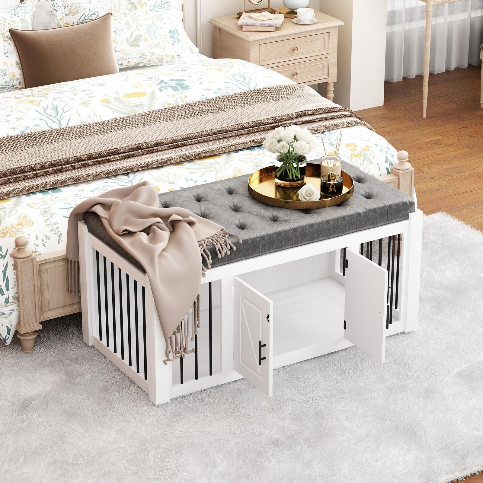 Dog Crate Furniture Dog Bed Storage Bench Cranbrook Dog Crate