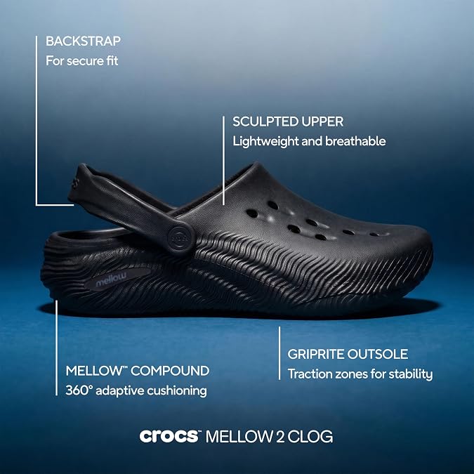 Crocs Unisex-Adult Mellow 2.0 Recovery Clogs