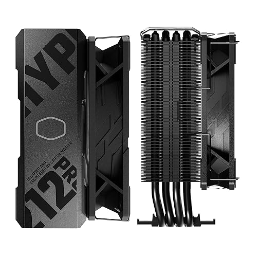 Miniatura 15 de Cooler Master Enfriador de aire de CPU Hyper 212 RGB Black Edition, ventilador SF120R RGB, 4 tubos de calor CD 2.0, negro metálico anodizado, aletas