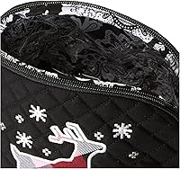 Vista 5 de Vera Bradley Women's Cotton Large Clamshell Cosmetic Organizer Makeup Bag