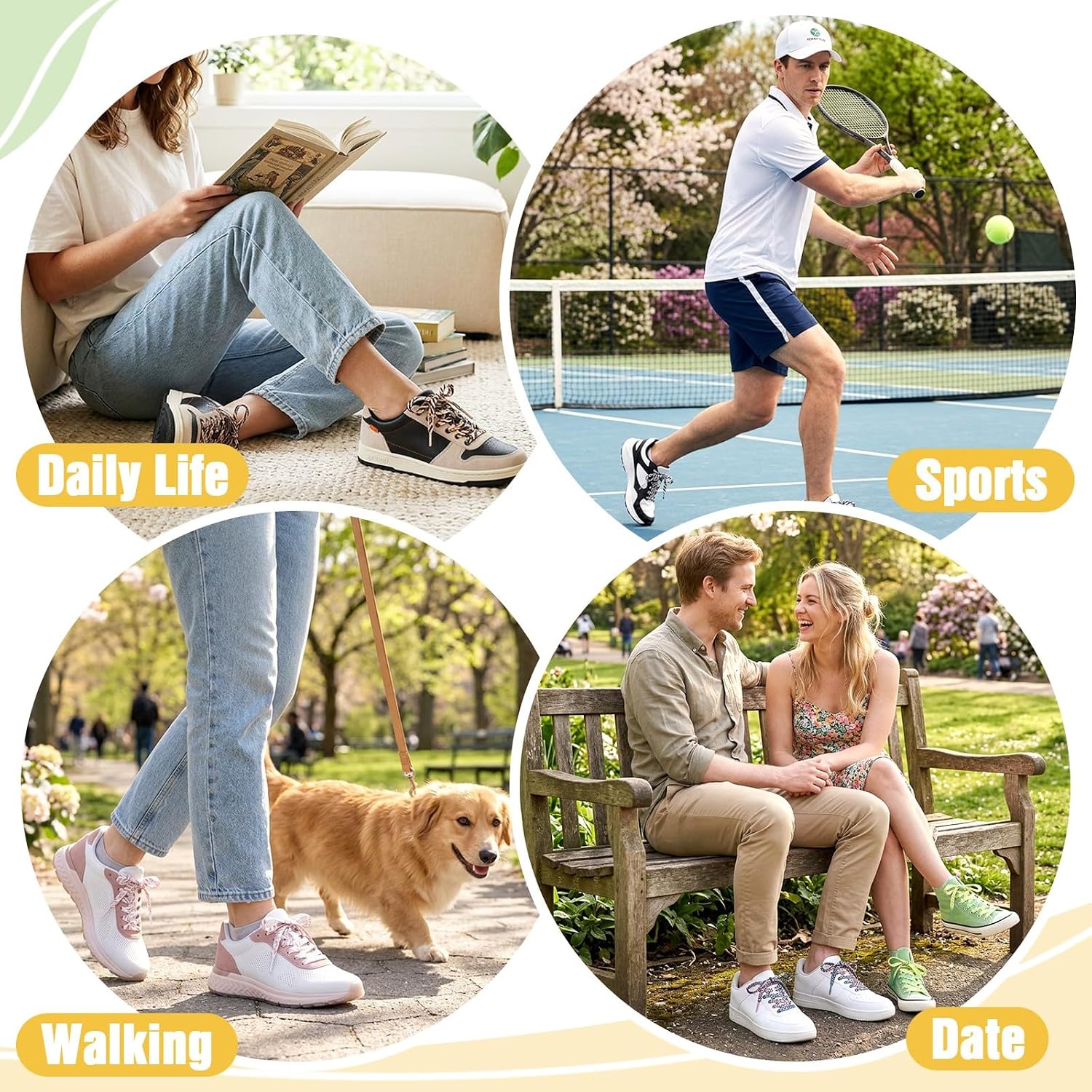 YJRVFINE Animal Print Shoe Laces: 1 Pair Leopard Pattern Flat Shoelaces