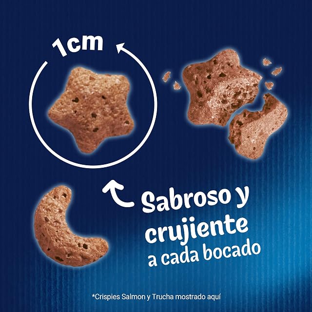 Foto 2 de 6 de Felix Crispies Snack Gato con Salmón y Trucha 8x45g