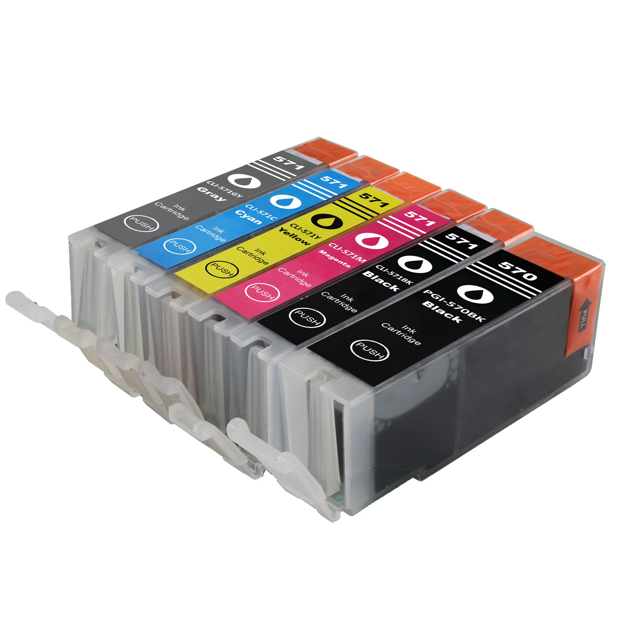10er Set XL Druckerpatronen Kompatibel Für Canon PGI-570 & CLI-571 – Für Pixma MG, TS Und TR Serien