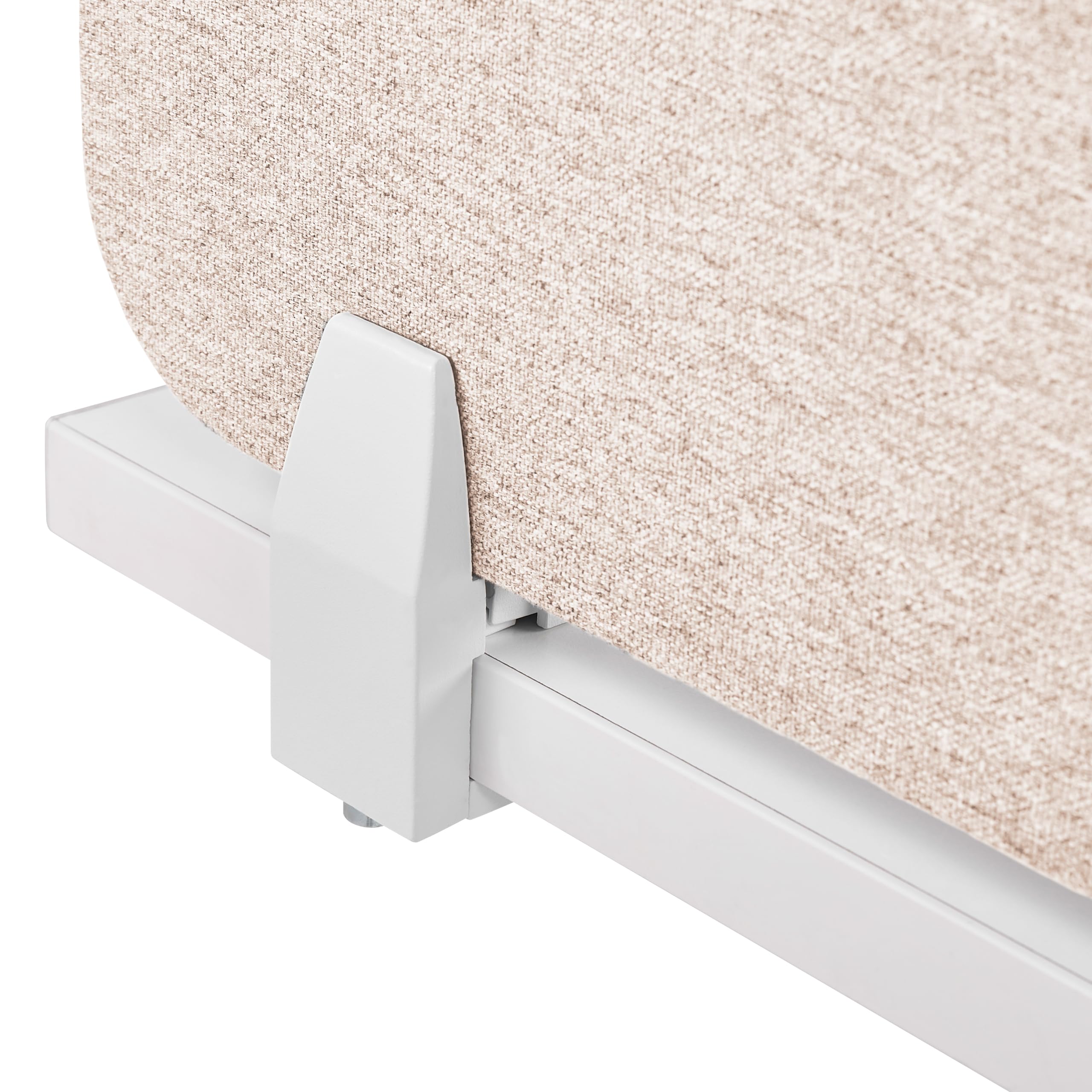 Schreibtisch Trennwand Akustik Polster beige 160 x 40 cm Schallschutz Wally