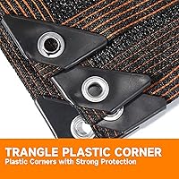 Vista 2 de 90% Shading Rate 8'x10' Black Shade Cloth,UV Resistant Durable Mesh Tarp with Grommets&Reinforced Edges, Shade Net Using for Plants Cover