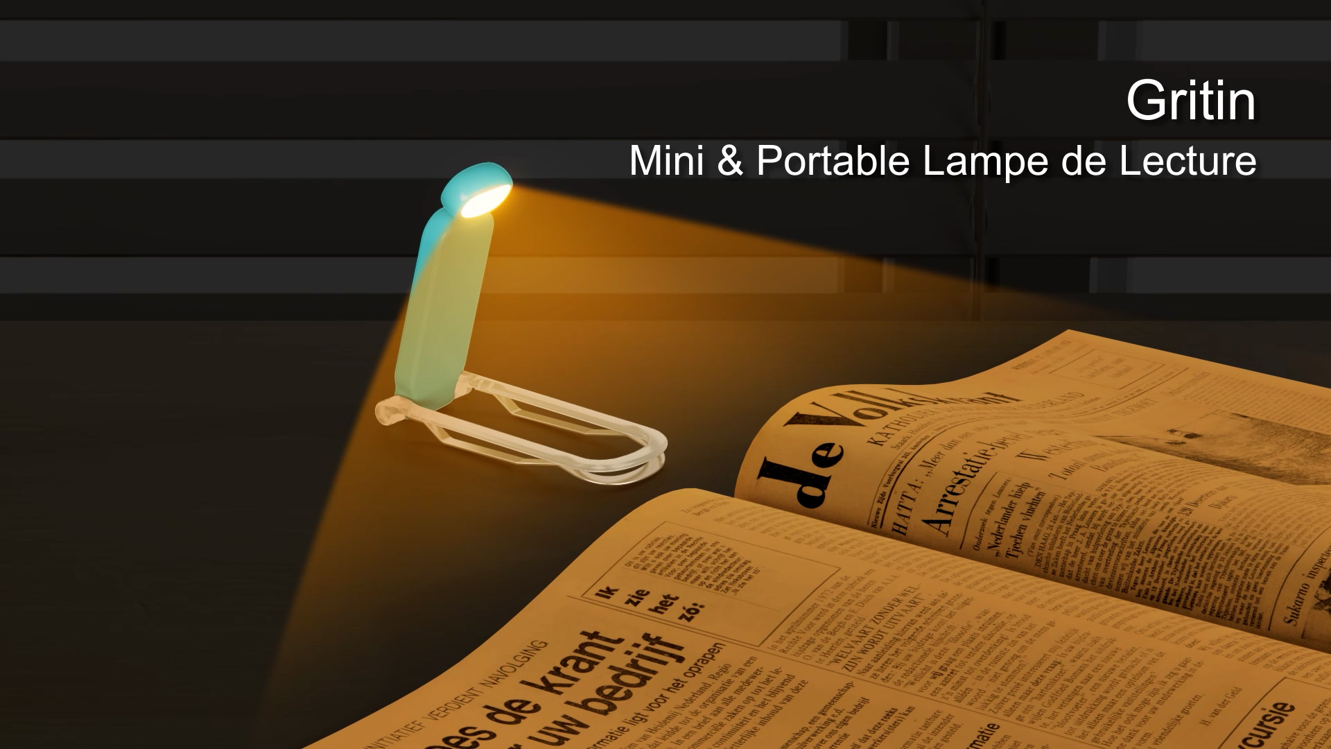 Lampe De Lecture Rechargeable Gritin - 3 Températures De Couleur, 5 Niveaux De Luminosité - Tête Rotative 90°, Batterie 500 MAh - Parfaite Pour Lire Au Lit