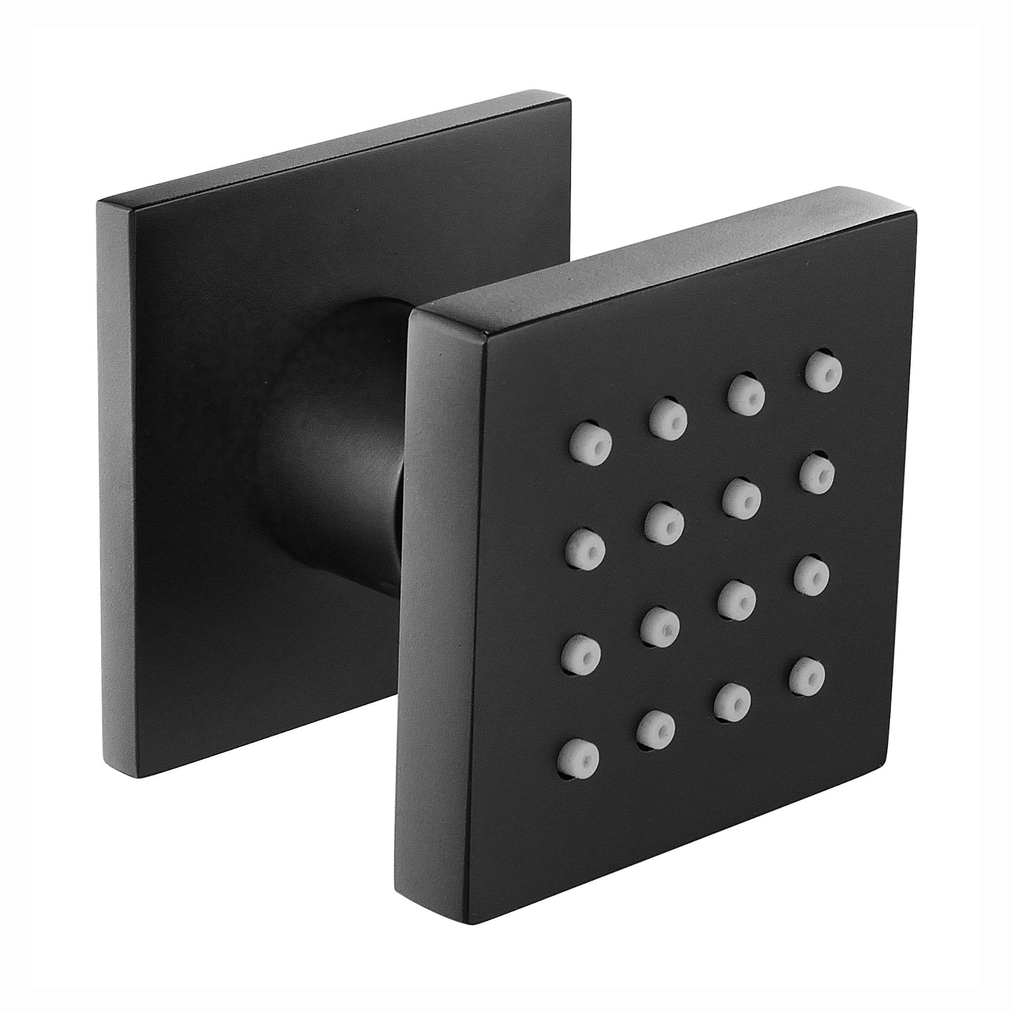 Enki Black M07, Shower Body Jet Massager Spray Spa Square Bathroom Mixer