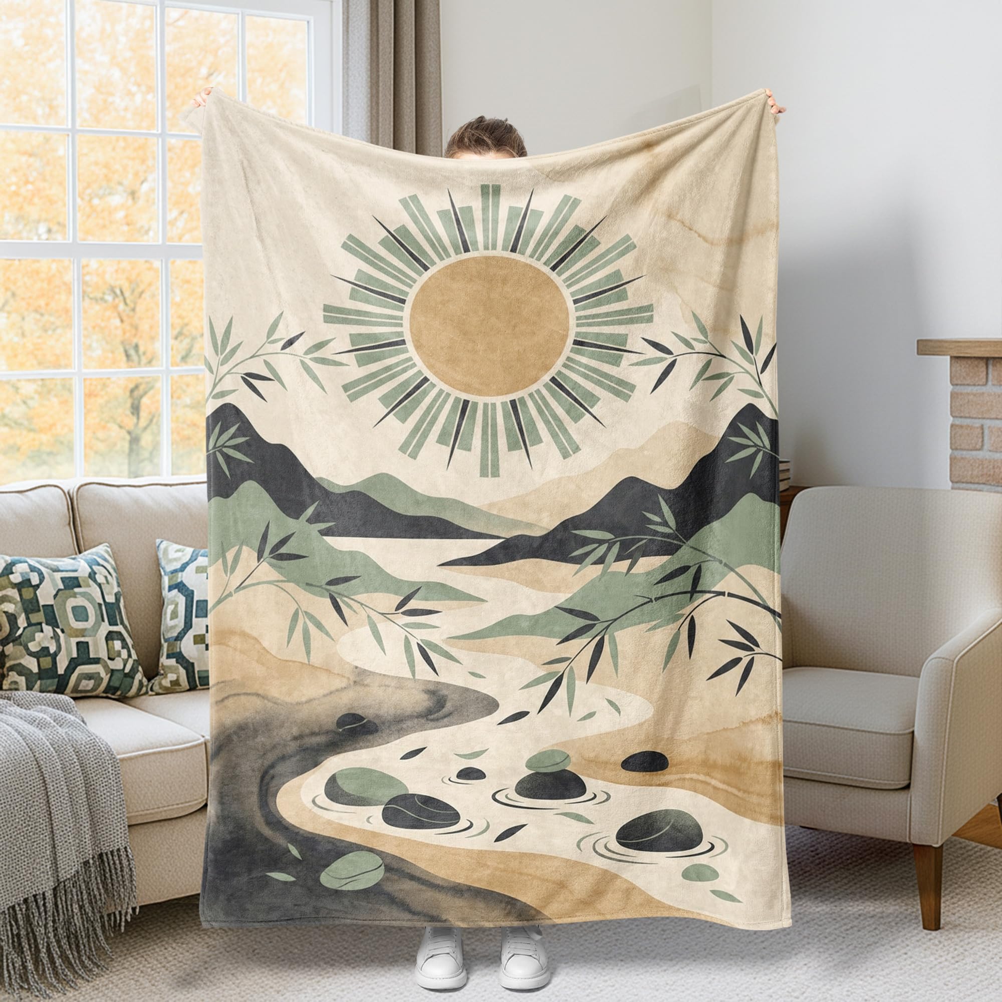Couverture de soleil automne pour vos moments de détente sur le canapé ou en voiture