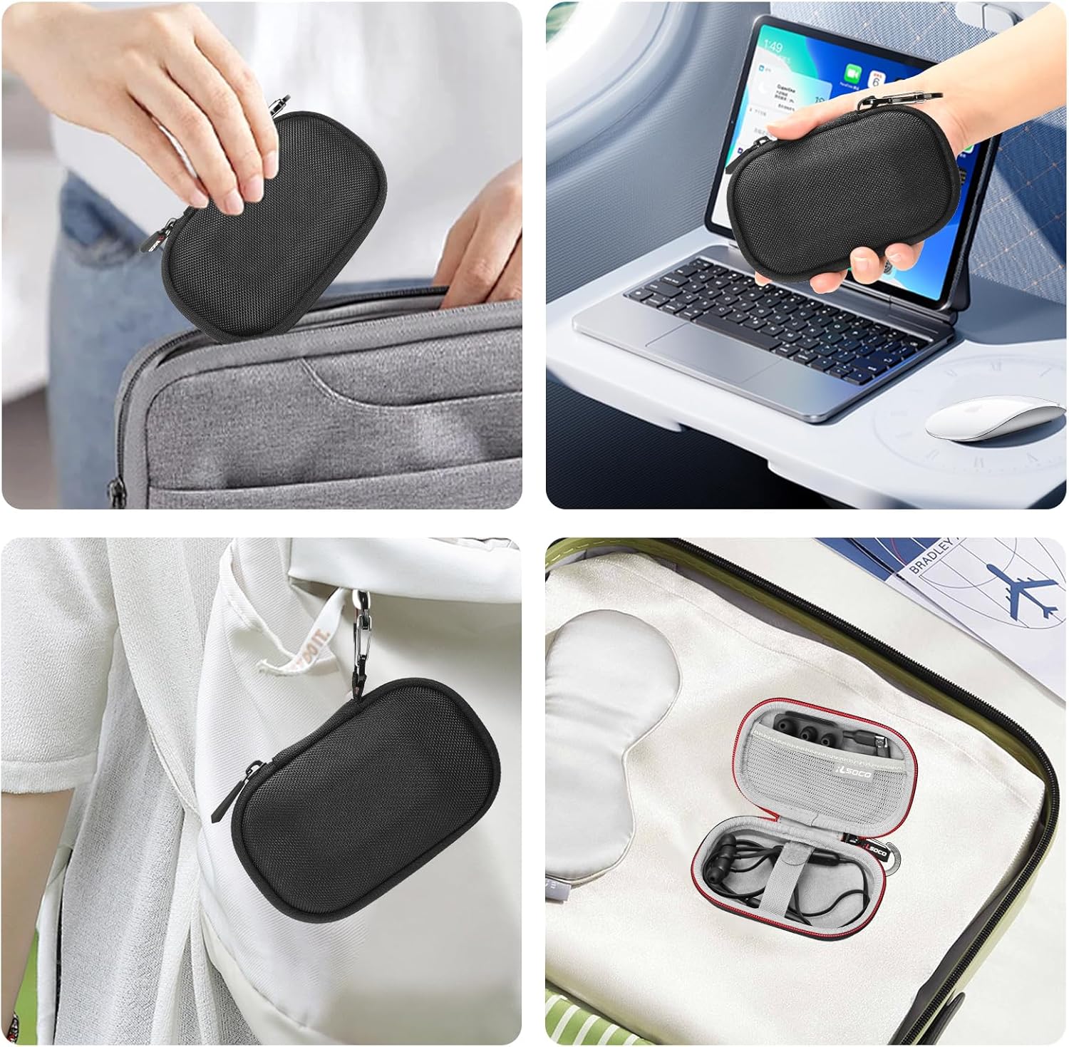 RLSOCO Hard Case for Beats Flex Wireless Earbuds | Compact Design with YKK Zipper & Scratch Protection (Case Only) - Image 6