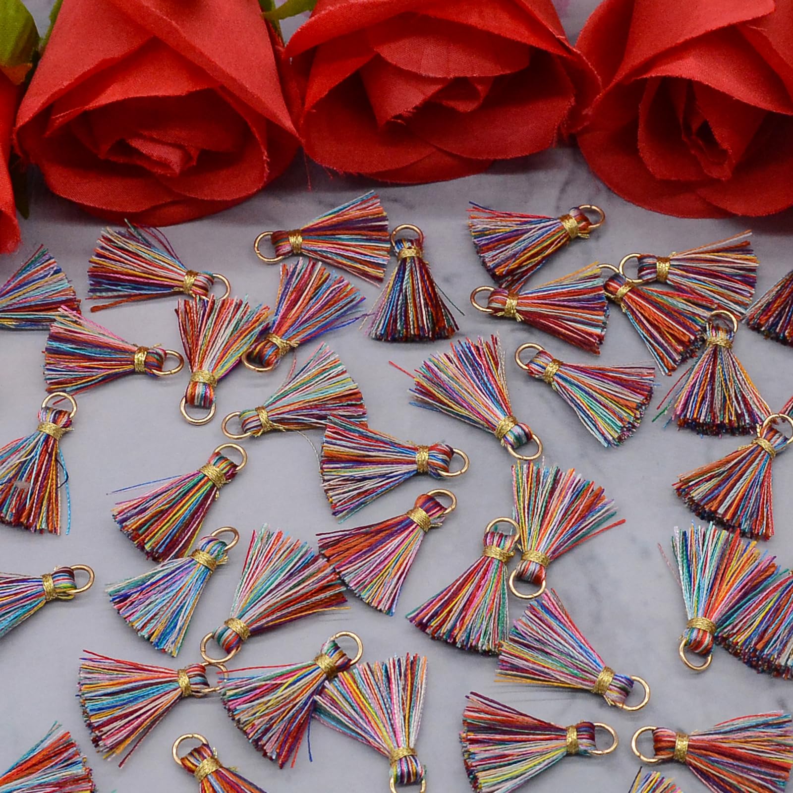 Nappe Fai Da Te Per Gioielli - 100 Pezzi, 2 Cm, Colorate, Poliestere