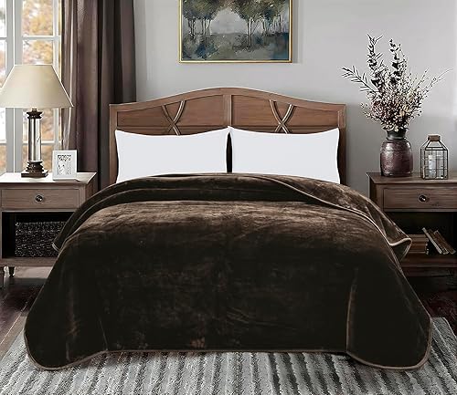 Vista 19 de Chezmoi Collection Manta pesada de una sola capa, 9 libras, estilo coreano, de visón Raschel, gruesa y sedosa, 26.46 oz/m², 85 x 95 pulgadas