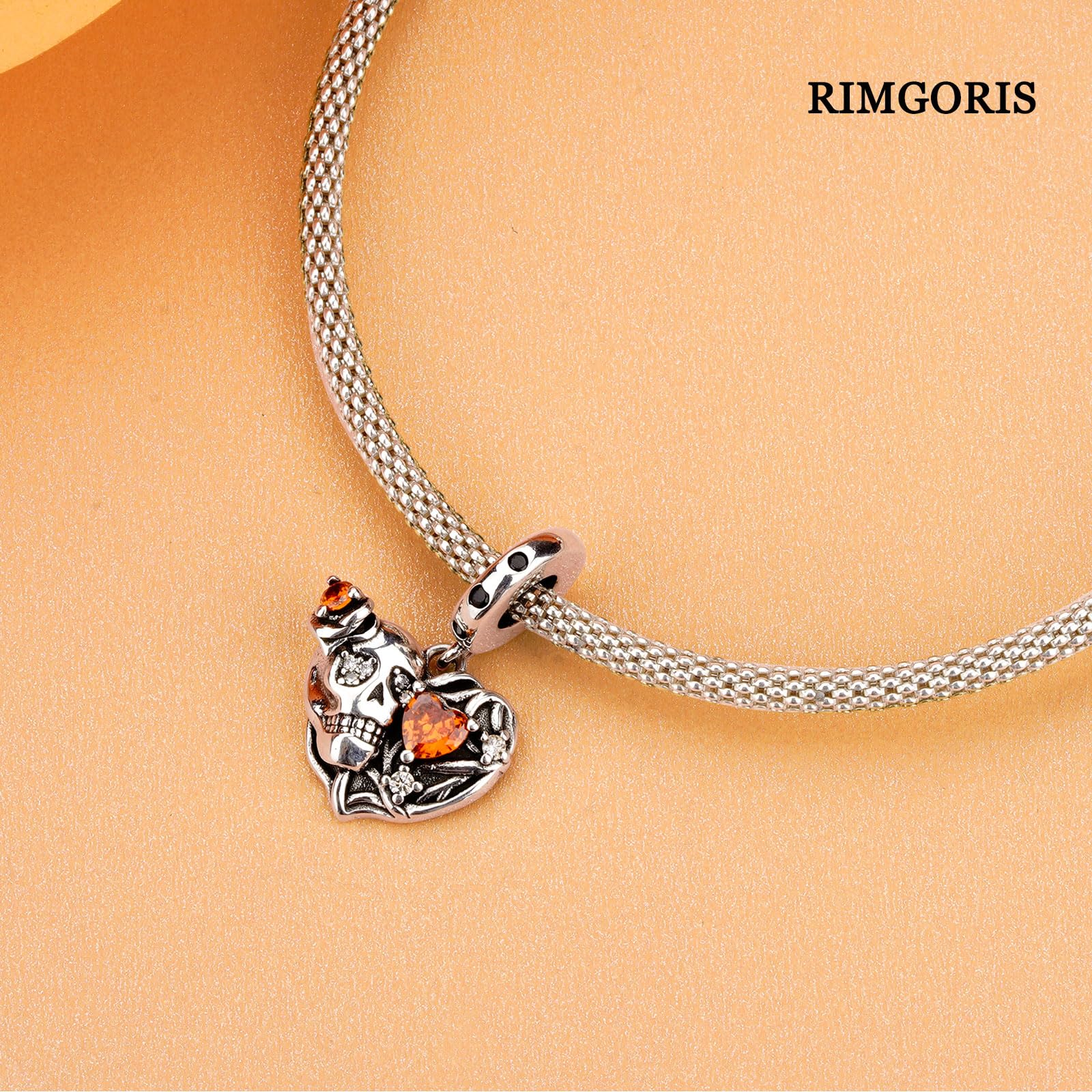 925 Sterling Silver Charm Femmes Bracelets Collier Crâne Coeur Pendentif Rubis Pendentif Coeur Or Rose bicolore Interlock Double Étoiles & Lune Clé Aile d'Ange Amour Pensée