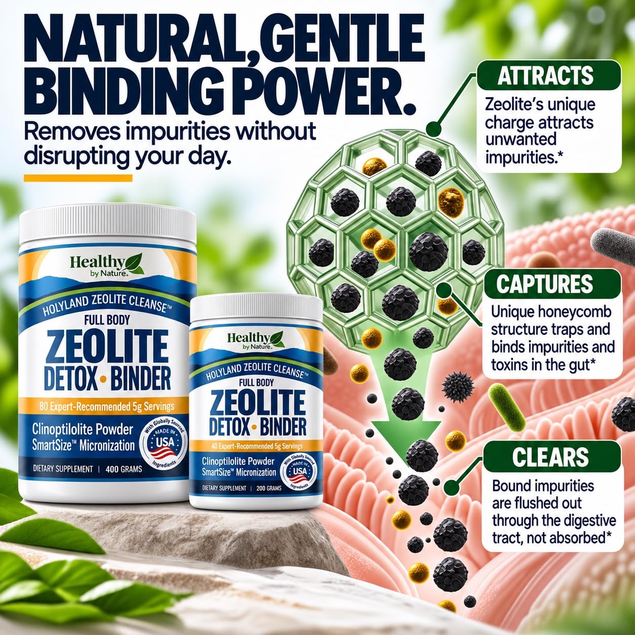 HolyLand Zeolite Cleanse - Zeolite Detox Powder for Adults, 200g, 7.5 oz — Amazon image 5