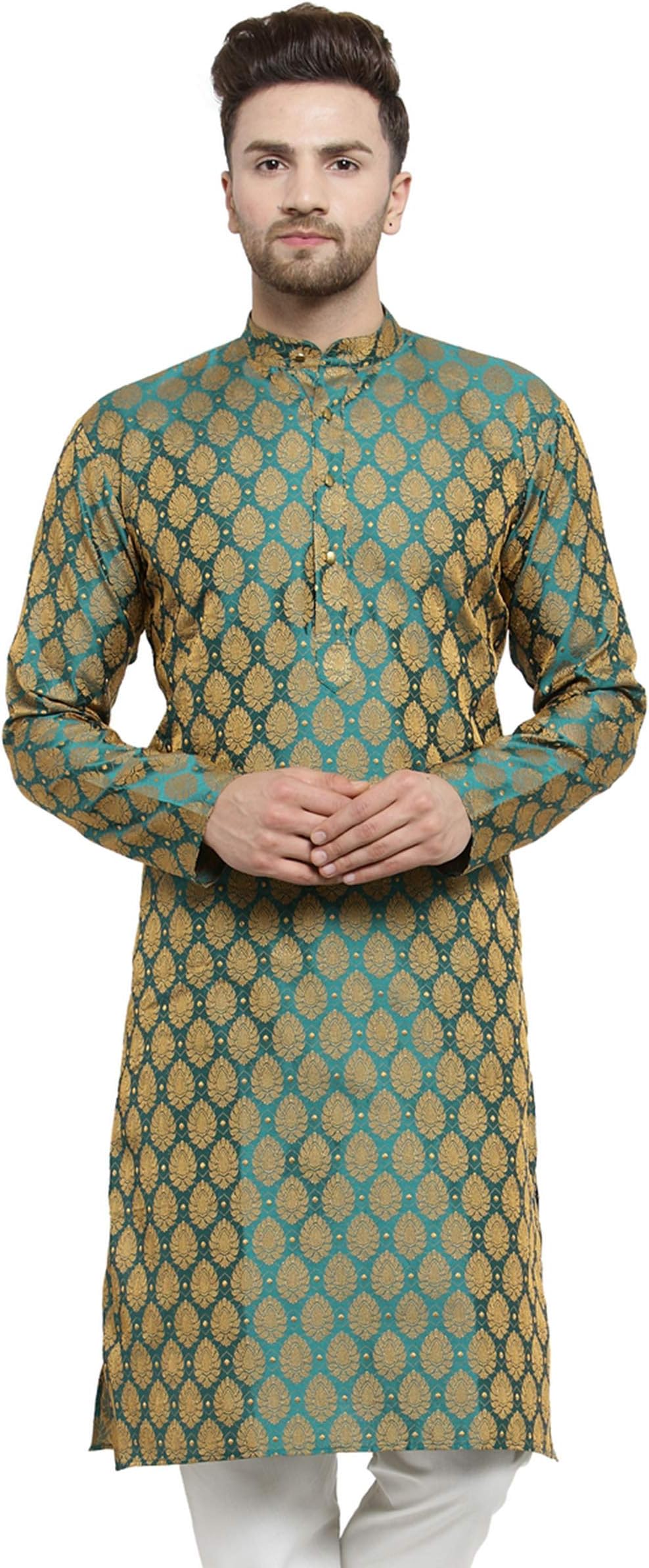 JompersMen's Cotton Straight Fit Straight Kurta